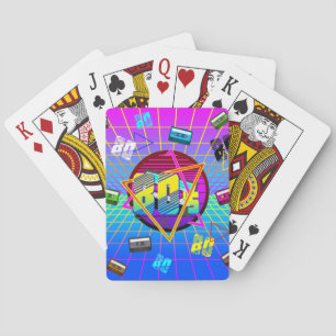 80's RETRO OLD SCHOOL CASSETTE TAPE   Poker Cards