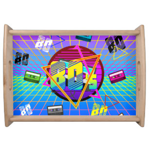 80's RETRO OLD SCHOOL CASSETTE TAPE    Serving Tray