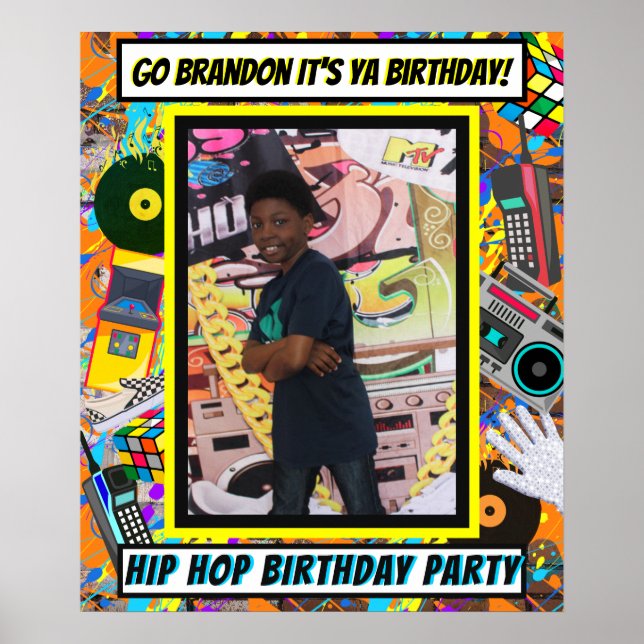 80's Retro Photo Frame Album Cover Prop Poster (Front)