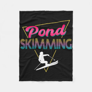 80s Retro Pond Skimming Apparel Ski Pond Skimmer Fleece Blanket