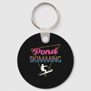 80s Retro Pond Skimming Apparel Ski Pond Skimmer Keychain