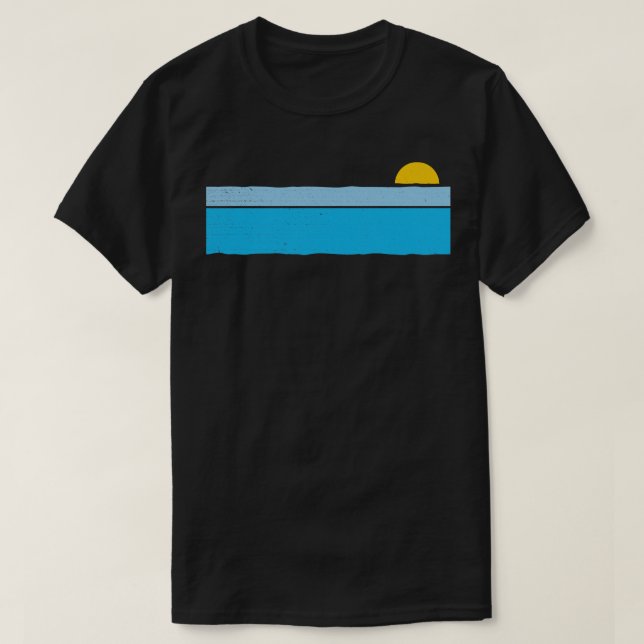 80s Retro sunset T-Shirt (Design Front)
