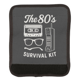 80s Retro Survival Kit Nostalgia Aesthetic Design Luggage Handle Wrap
