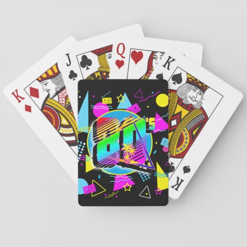 80S RETRO VINTAGE OLD SCHOOL STYLE PLAYING CARDS