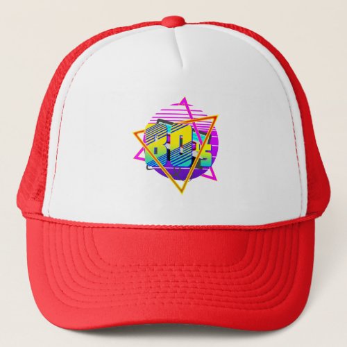 80s Retro Vintage Sunset  Trucker Hat