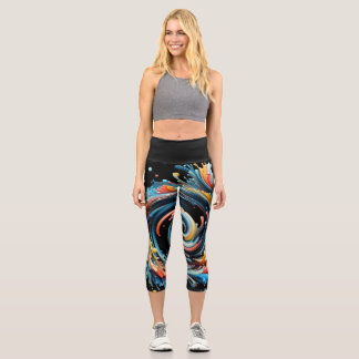 80's Revival  Capri Leggings