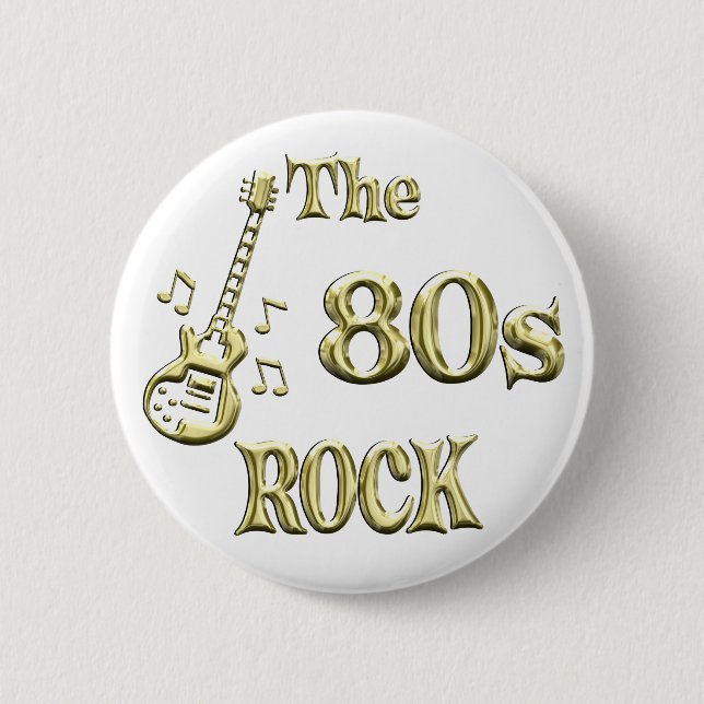 80s ROCK Button (Front)