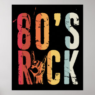 80's Rock Vintage Retro Music Band Poster