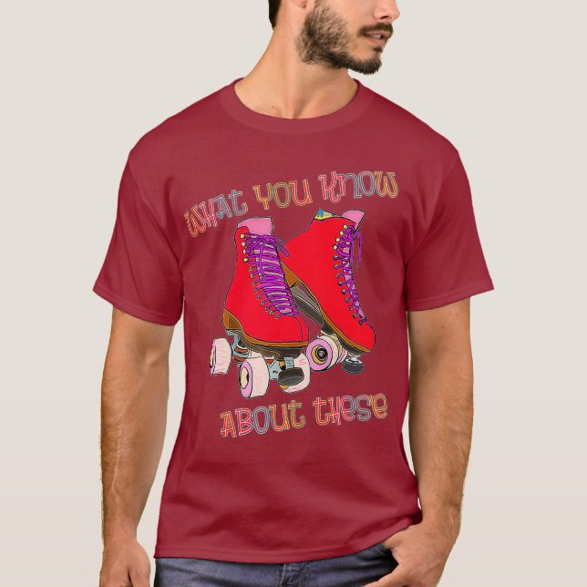 80s Roller Skates - Roller Skating - Disco - T-Shirt (Front)