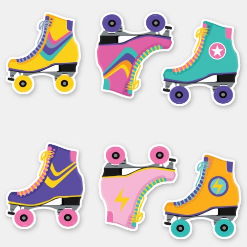 80s Roller Skates Sticker