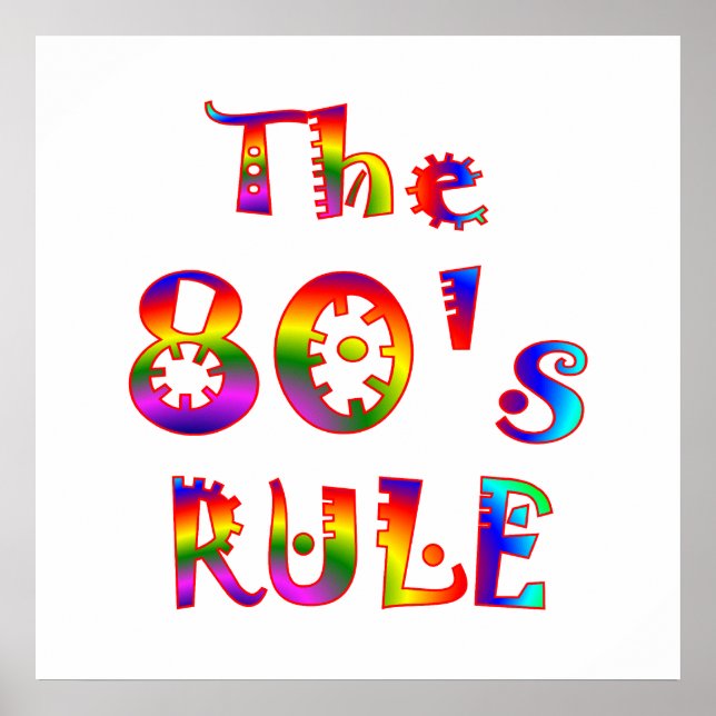 80s Rule Poster (Front)