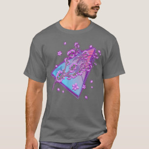 80s Sakura Japan Flower Vaporwave Synthwave Cherry T-Shirt