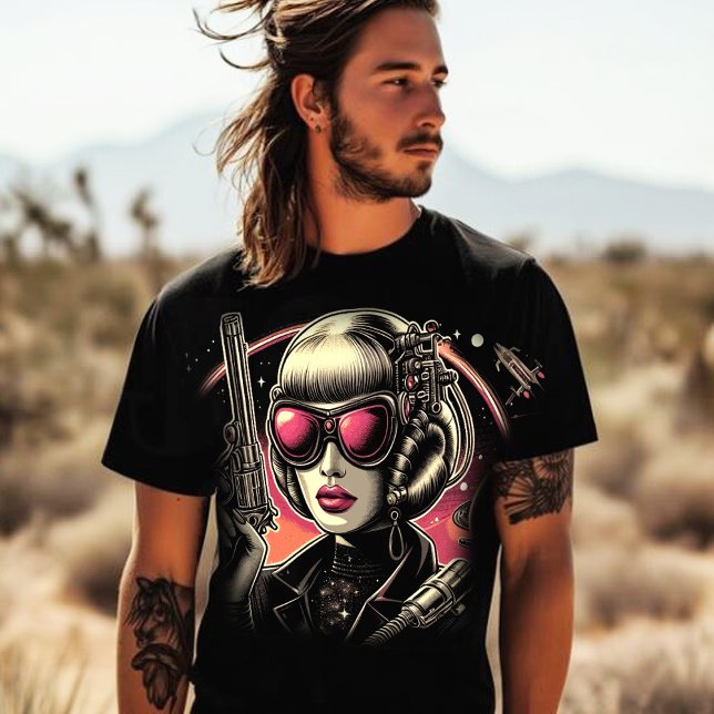 80s Sci-Fi Woman T-Shirt (Creator Uploaded)