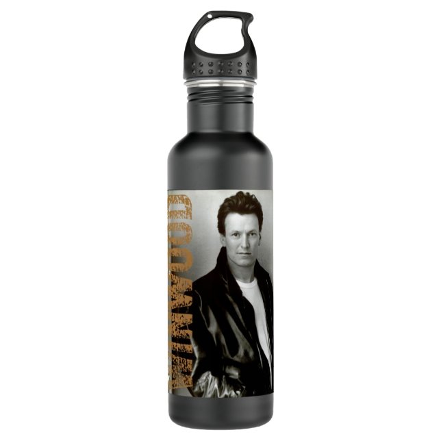 80s Style Best Selling Gimme Musician Songwriter   Stainless Steel Water Bottle (Front)