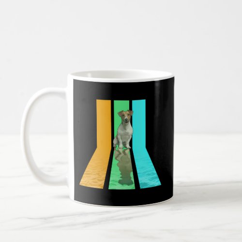 80S Style Jack Russell Coffee Mug
