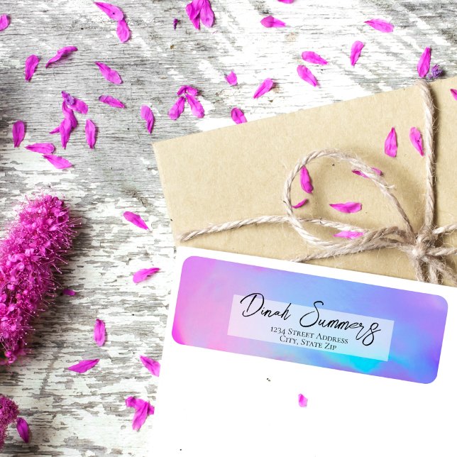 80's Style Pastel Sky Return Address label (Creator Uploaded)