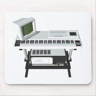 80's Style Sampler Keyboard: 3D Model: Mouse Pad