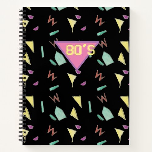 80s Style Spiral Notebook