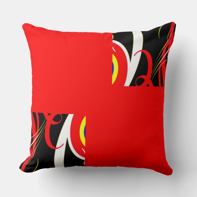 80's Style Throw Pillow (Front)