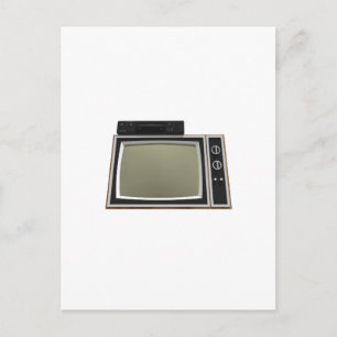 80's Style TV and VCR: 3D Model Postcard