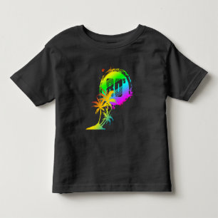 80's sunset dreams palm trees  toddler t-shirt