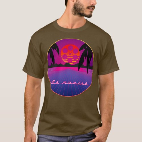 80s Synthwave Style T_Shirt