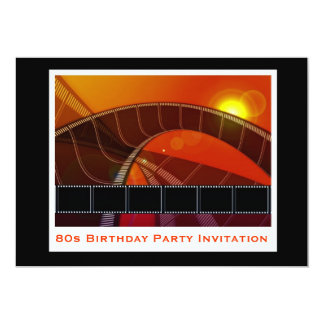 movie theme invitation