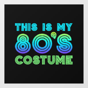 80s This Is My 80s Costume Floor Decals