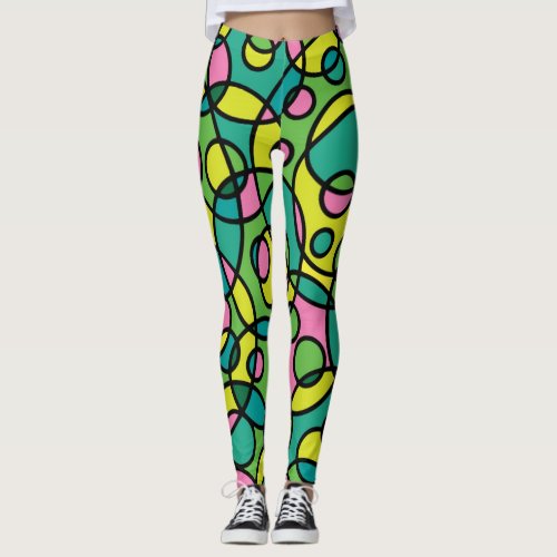 80s Throwback Retro Leggings