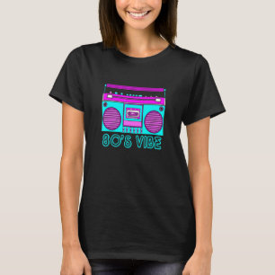 80s Vibe Retro Hip Hop Themed Costume Party Outfit T-Shirt