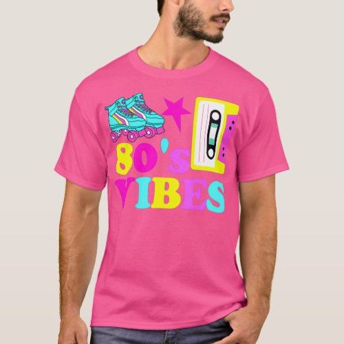 80s Vibes  Roller Skate Party Cassette Tape T_Shirt