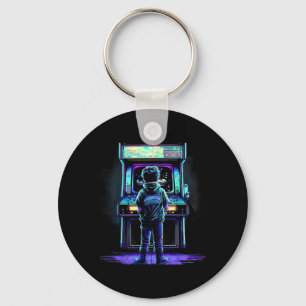 80s Video Game Vintage Retro Arcade 3 Keychain