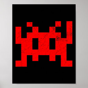 80s Video Game Vintage Retro Arcade Poster