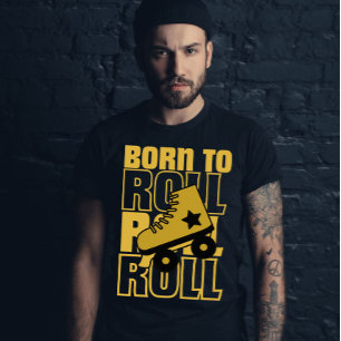 80s Vintage Born to roll Sakters black T-Shirt