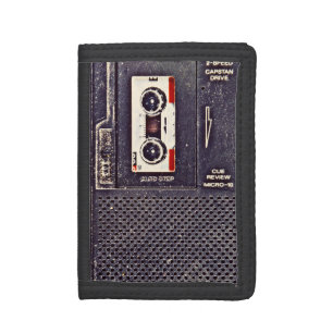 80's walkman tri-fold wallet