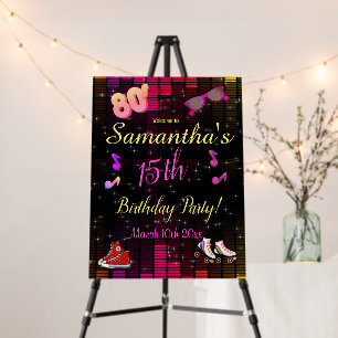 80's Welcome, Back to the 80's Foam Board