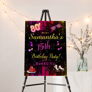 80's Welcome, Back to the 80's Foam Board