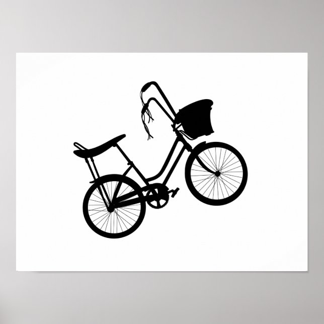 80's Wheelie (Black)  Poster (Front)