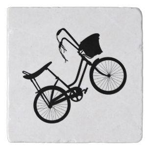 80's Wheelie (Black) Trivet