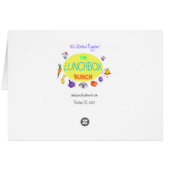 80'S Workout Eggplant Blank Cards (Back Horizontal)