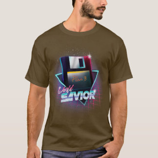 80s World Savior Retro Wave Floppy Disk Computer G T-Shirt