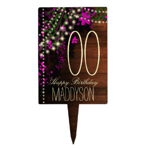 80th 85th 90th 91st 92nd 97th 98th 99th Birthday Cake Topper
