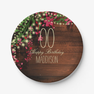 80th 85th 90th 91st 92nd 97th 98th 99th Birthday Paper Plates