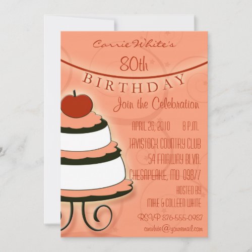 80th _ 89th Birthday Party Invitations