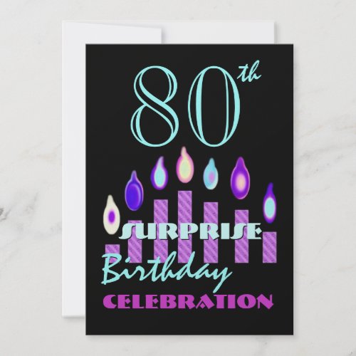 80th _ 89th SURPRISE Birthday Party Invitation
