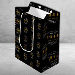 80th Birthday 1944 Black Gold Chic Elegant Medium Gift Bag<br><div class="desc">80th Birthday Chic 1944 Themed Black & Gold Elegant Gift Bags. Celebrate the journey of the vintage years with our 80th Birthday 1944 Black and Gold Chic Elegant Gift Bags. Wrapped in class and elegance, these high-quality gift bags offer a fully personalized touch, reflecting the chic vibes of the birthday....</div>
