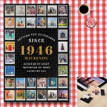 80th Birthday 1946 Family Memories Photo Collage Jigsaw Puzzle<br><div class="desc">Celebrate Milestones with a Personalized Photo Puzzle This stunning photo collage jigsaw puzzle is the perfect way to commemorate a 80th birthday, anniversary, or any special year. Whether it's a gift for a friend or a loved one, this puzzle transforms cherished memories into a fun and unique keepsake. Key Features...</div>