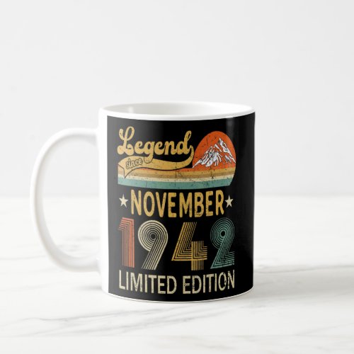 80th Birthday  Awesome Since November 1942 80 Year Coffee Mug