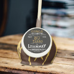 80th Birthday Black Gold  Legendary Retro Cake Pops<br><div class="desc">Personalized elegant cake pops that are easy to customize for that special 80th birthday party. The retro black and gold design adds a touch of refinement to that special celebration.</div>