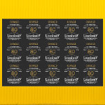 80th Birthday Black Gold  Legendary Retro Tissue Paper<br><div class="desc">Vintage Black Gold Elegant tissue paper - Personalized 80th Birthday Celebration wrapping. Celebrate your milestone 80th birthday with a touch of elegance, class, and sweetness! Our Vintage Black Gold tissue papers are the perfect way to make your mark with personalized birthday favors. Every sheet has a rich and luxurious black...</div>